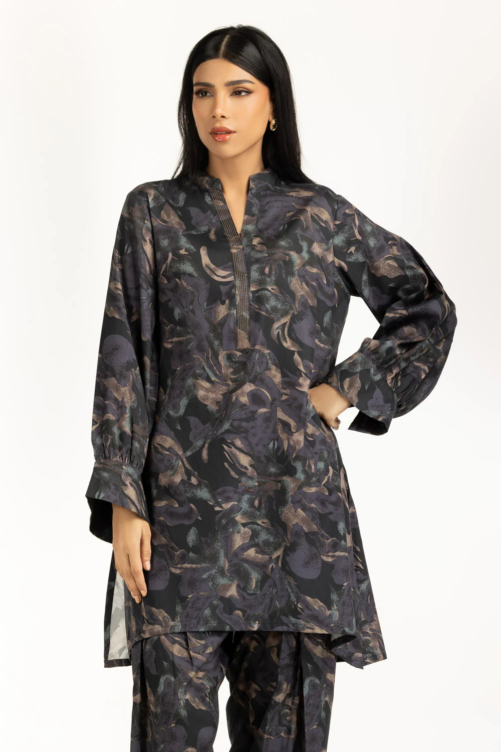 Tencil Viscose Printed Co-Ord Set - Image 4