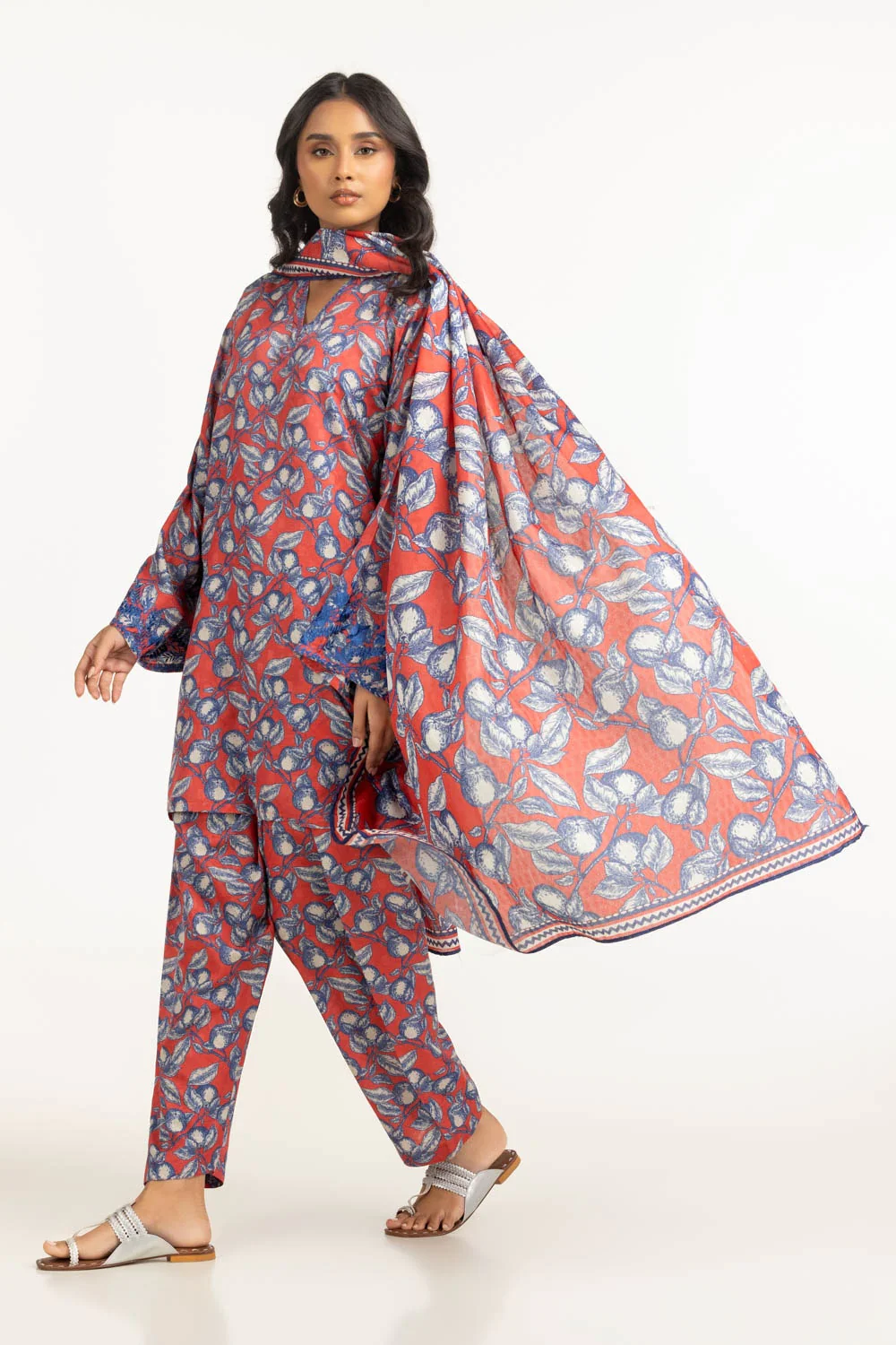Tennis Net Printed Dupatta - Image 4