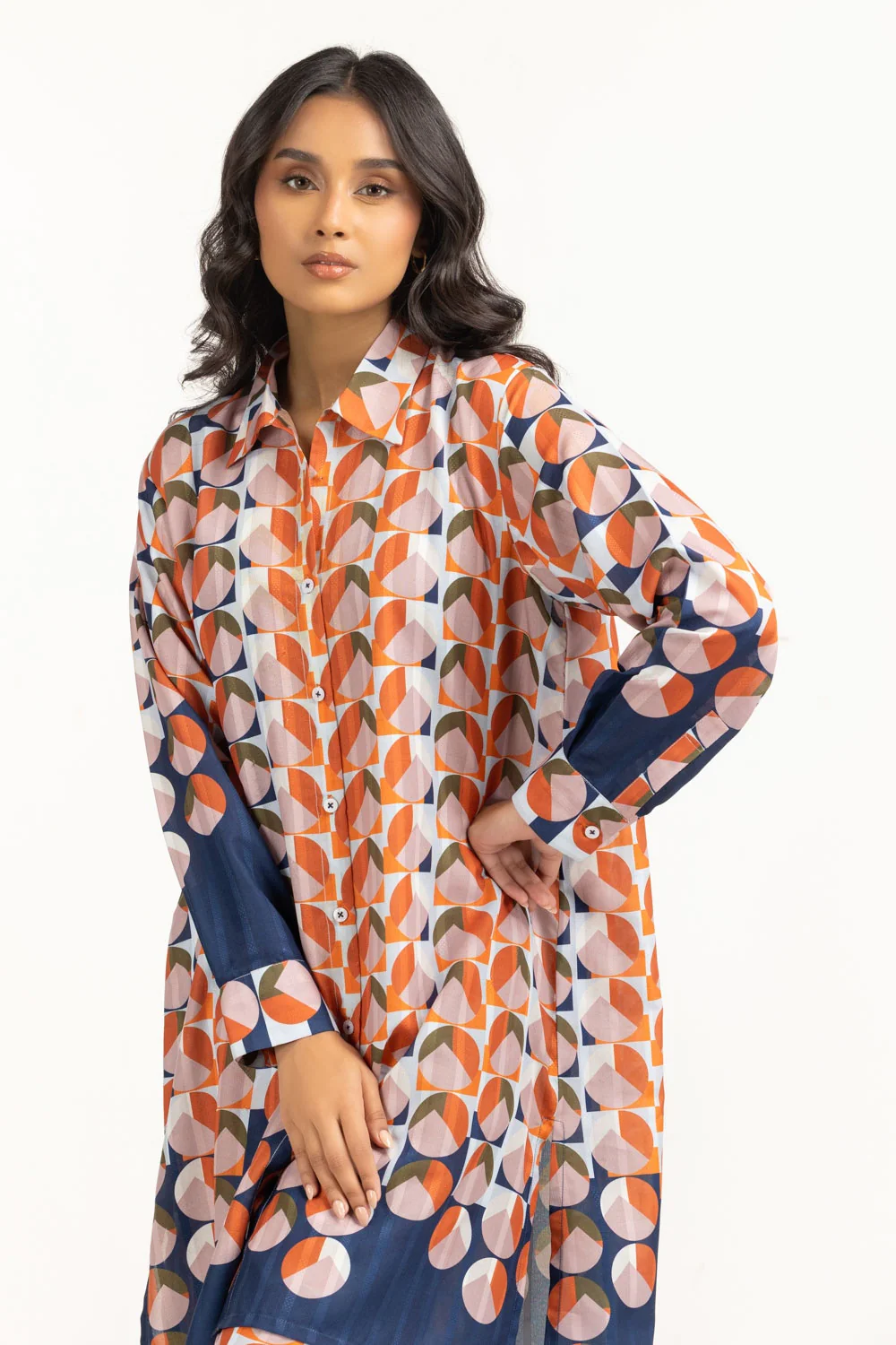 Textured Dobby Printed Co-Ord Set - Image 3