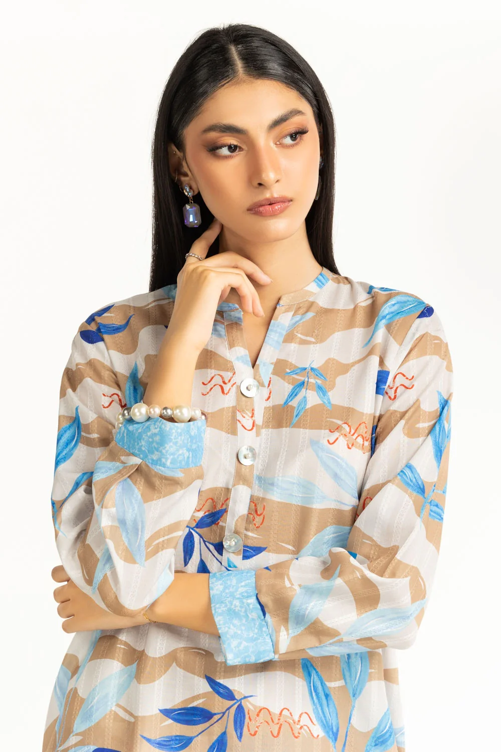 Textured Dobby Printed Co-Ord Set - Image 3
