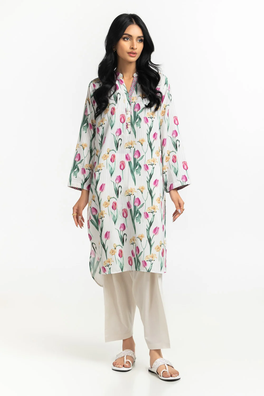 Textured Dobby Printed Shirt