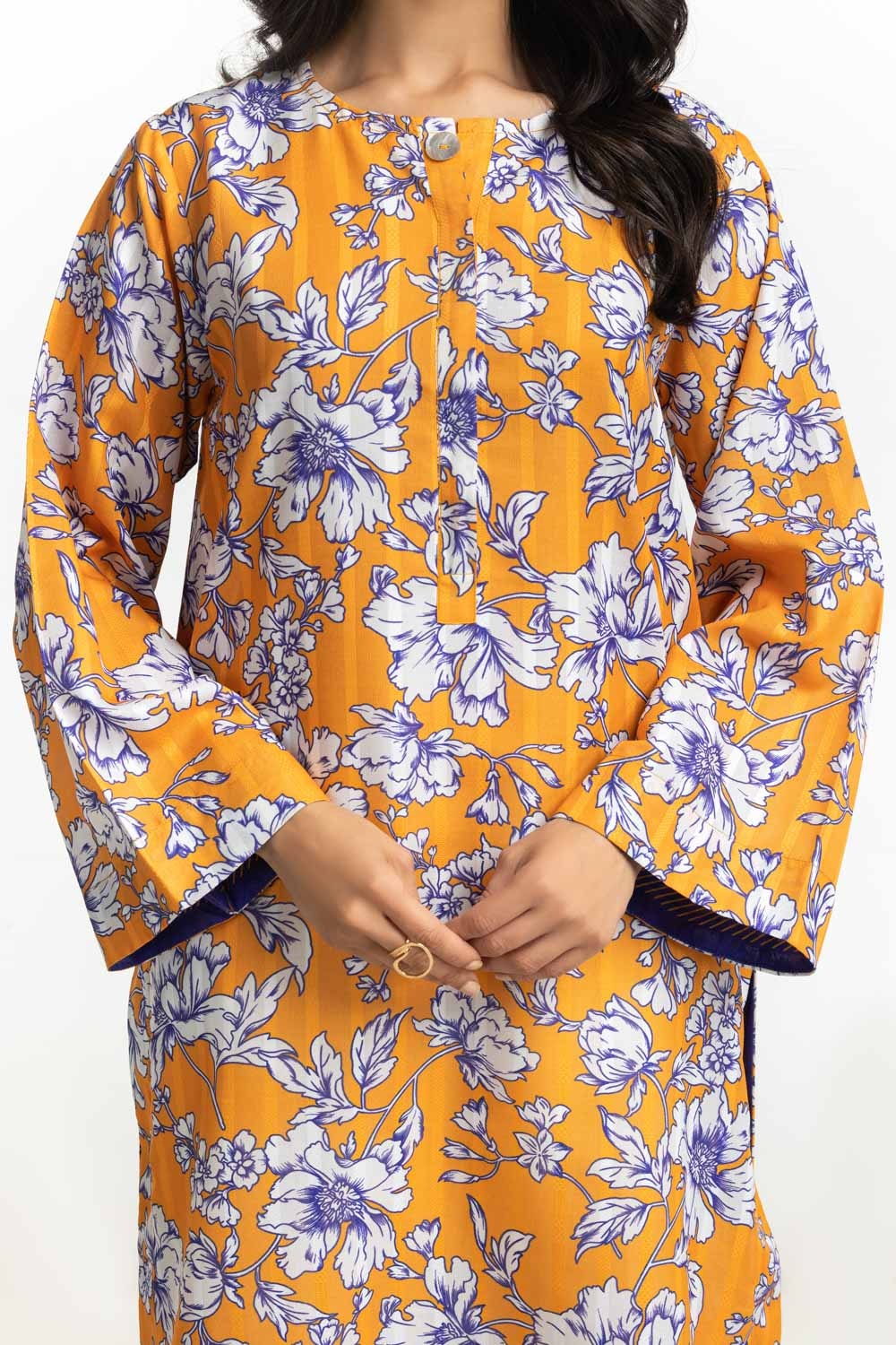 Textured Dobby Printed Shirt - Image 2