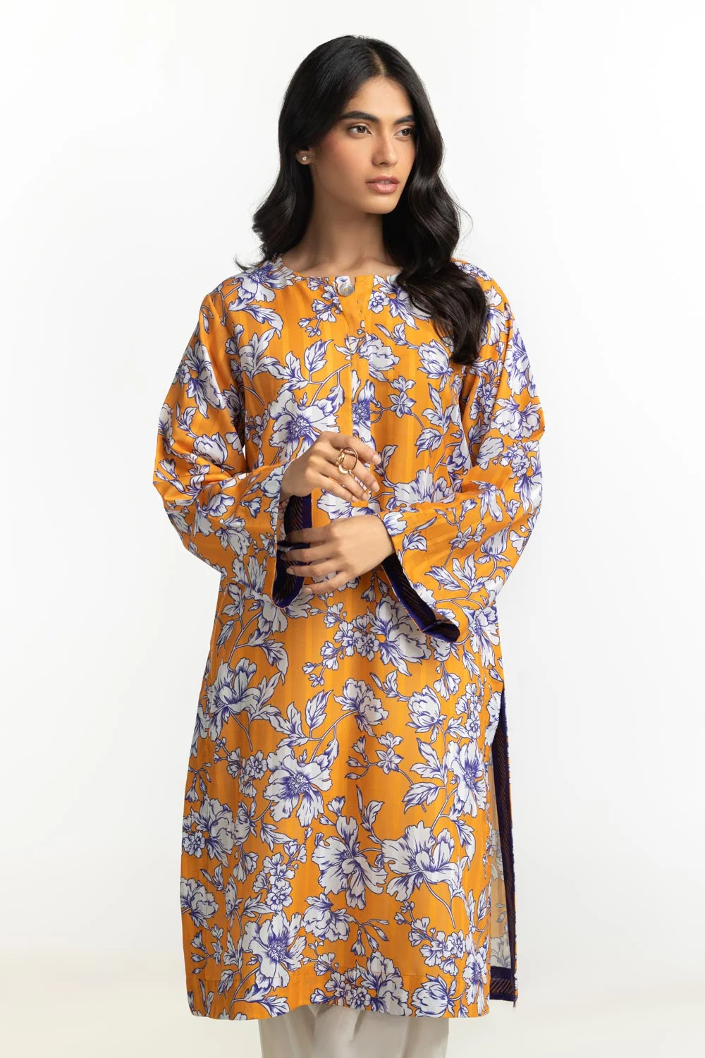 Textured Dobby Printed Shirt - Image 5