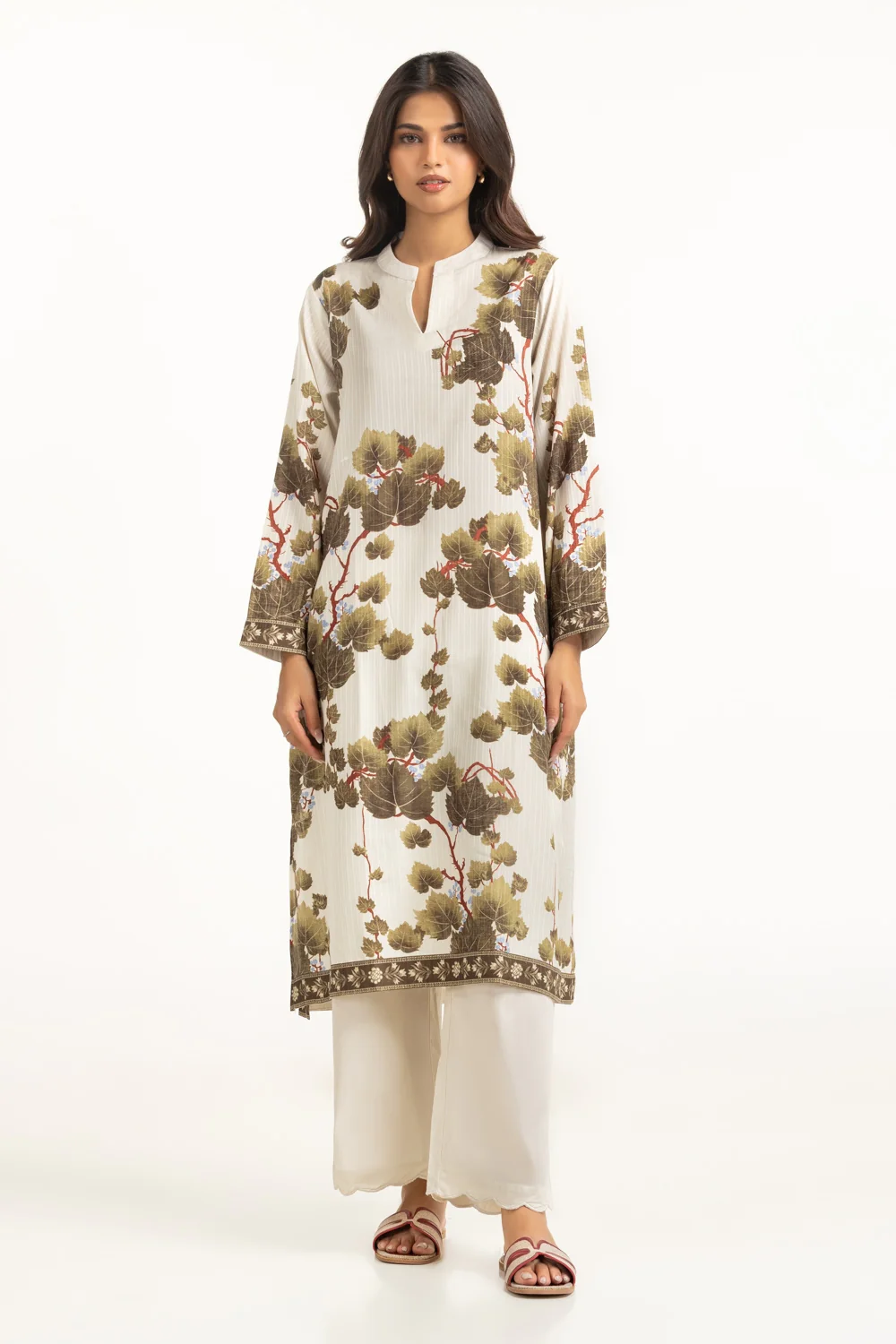 Textured Dobby Printed Shirt