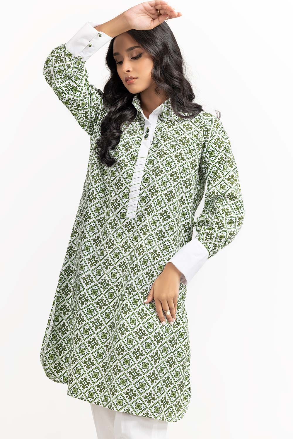 The Loom Dobby Block Printed Shirt - Image 4