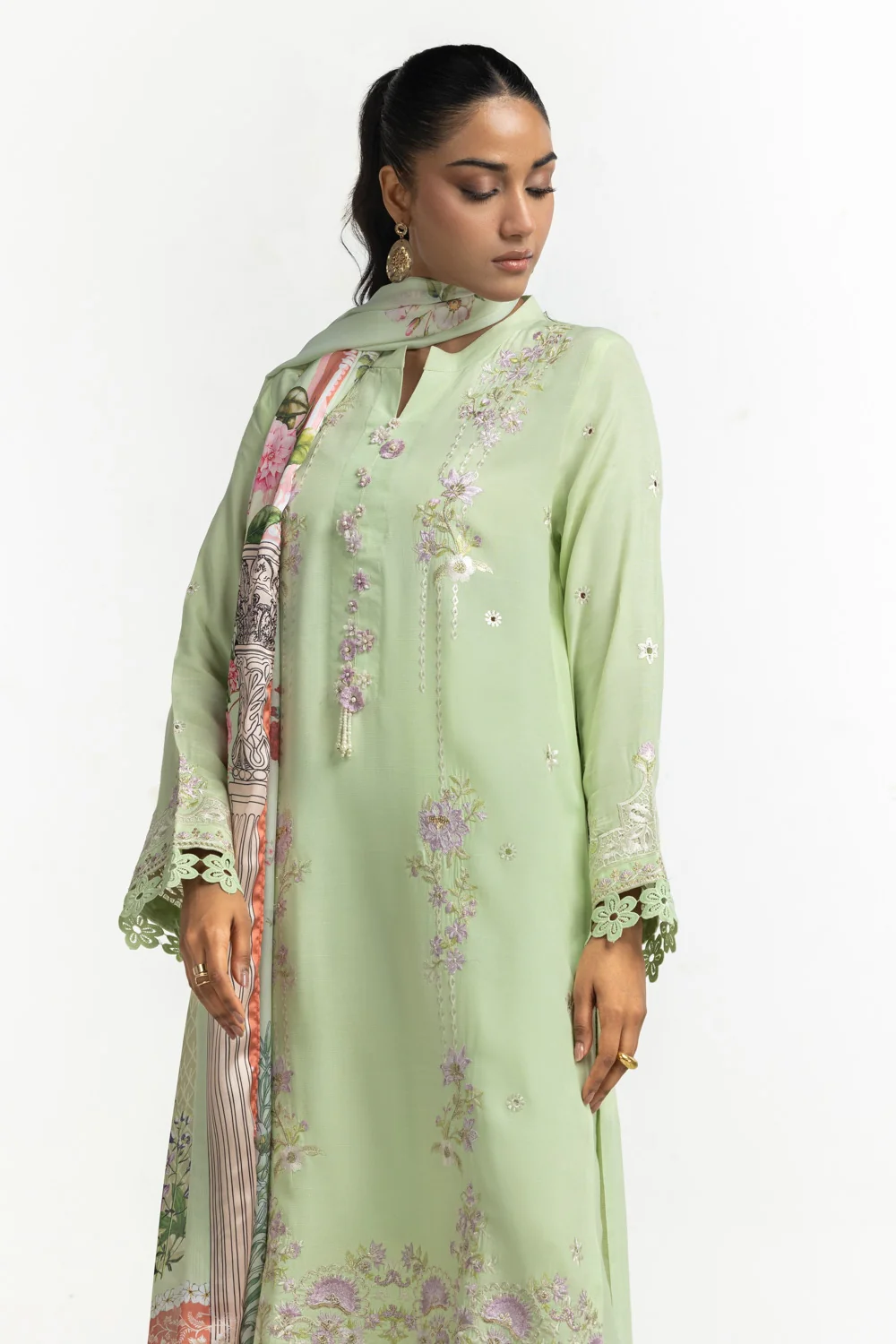 Tissue Silk Printed Dupatta - Image 2