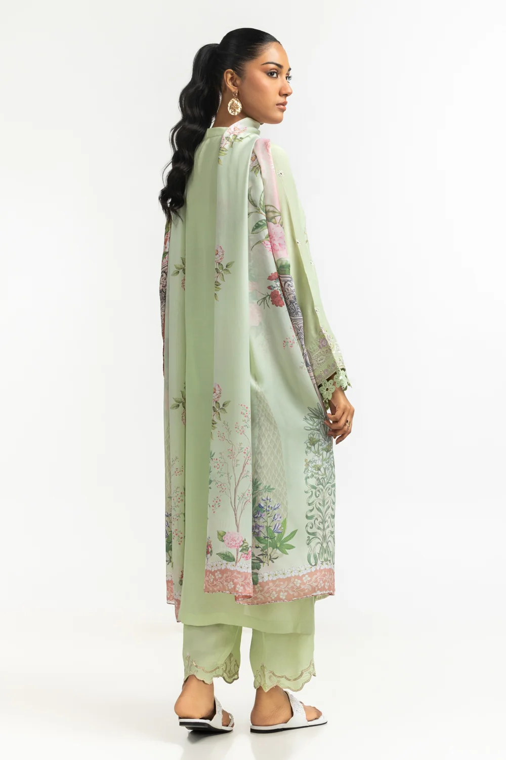 Tissue Silk Printed Dupatta - Image 3