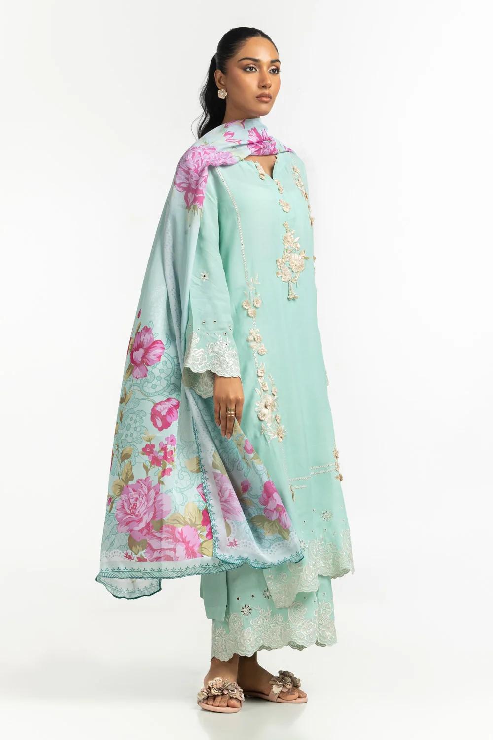 Tissue Silk Printed Dupatta - Image 2