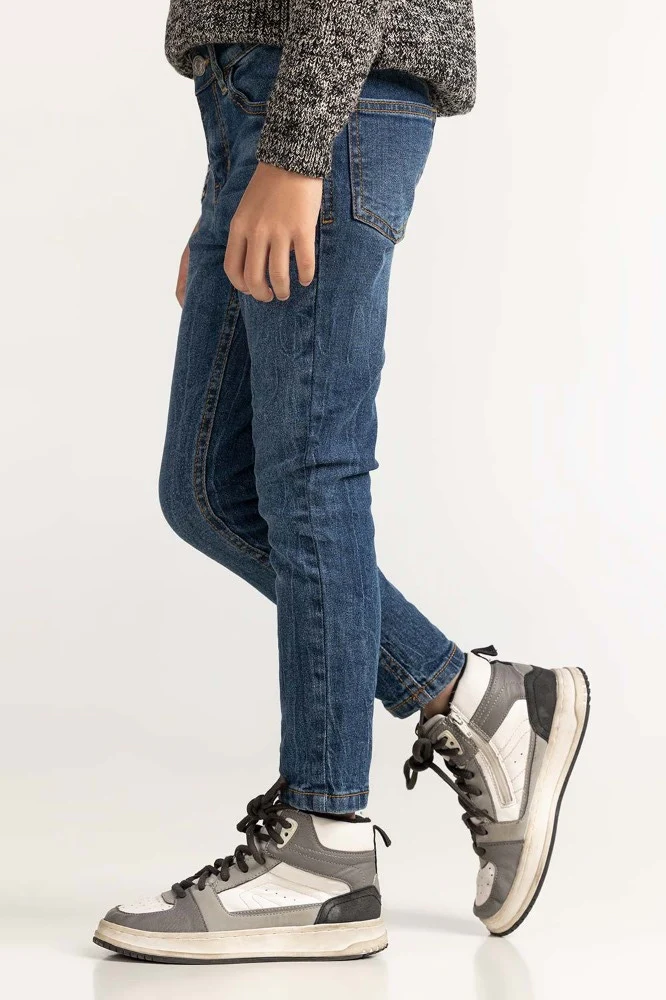 Toddler Boy Blue Denim Jeans - Image 5