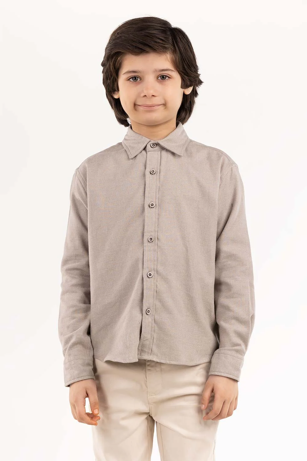 Toddler Boy Fawn Casual Shirt 224 - Image 2