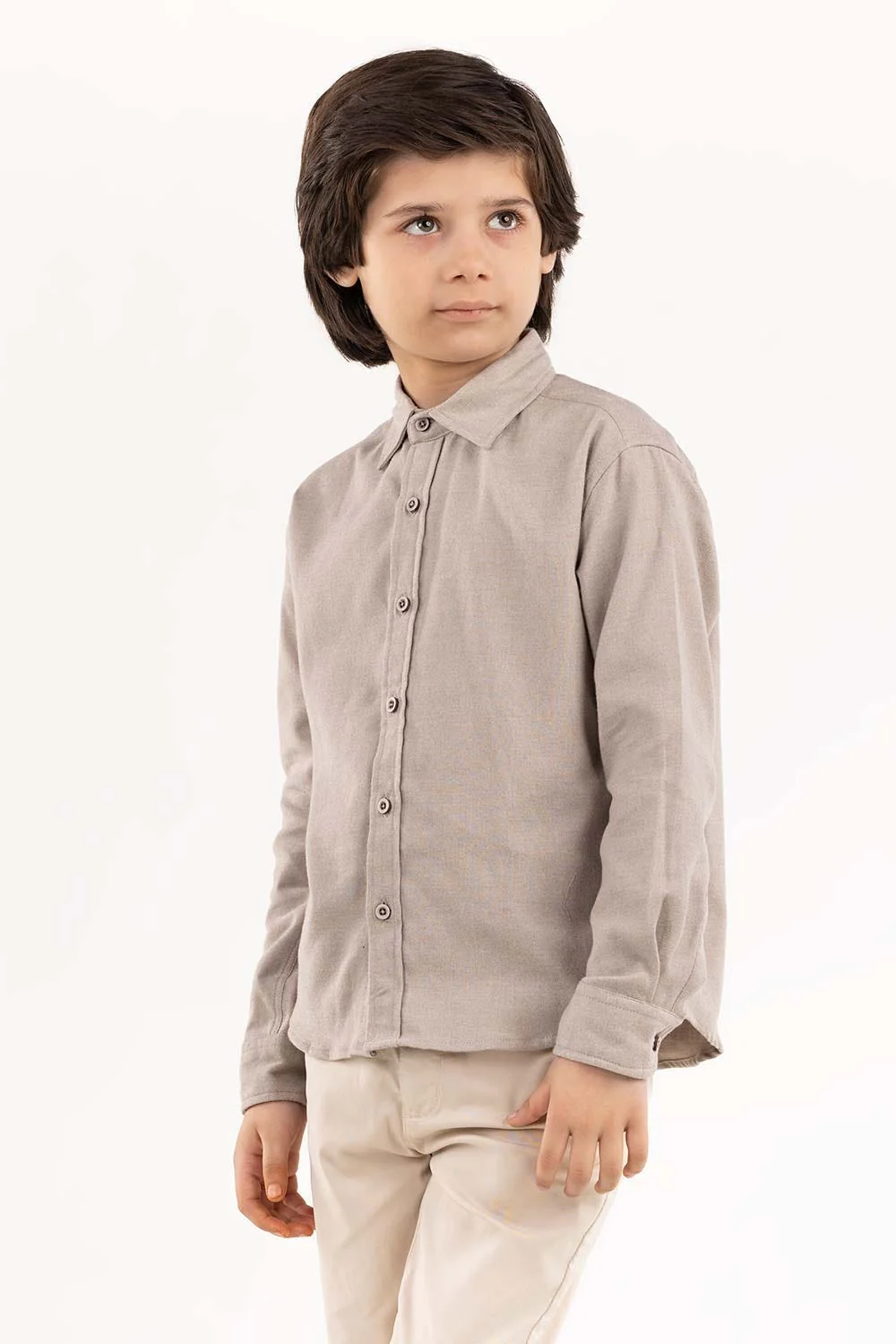 Toddler Boy Fawn Casual Shirt 224 - Image 3