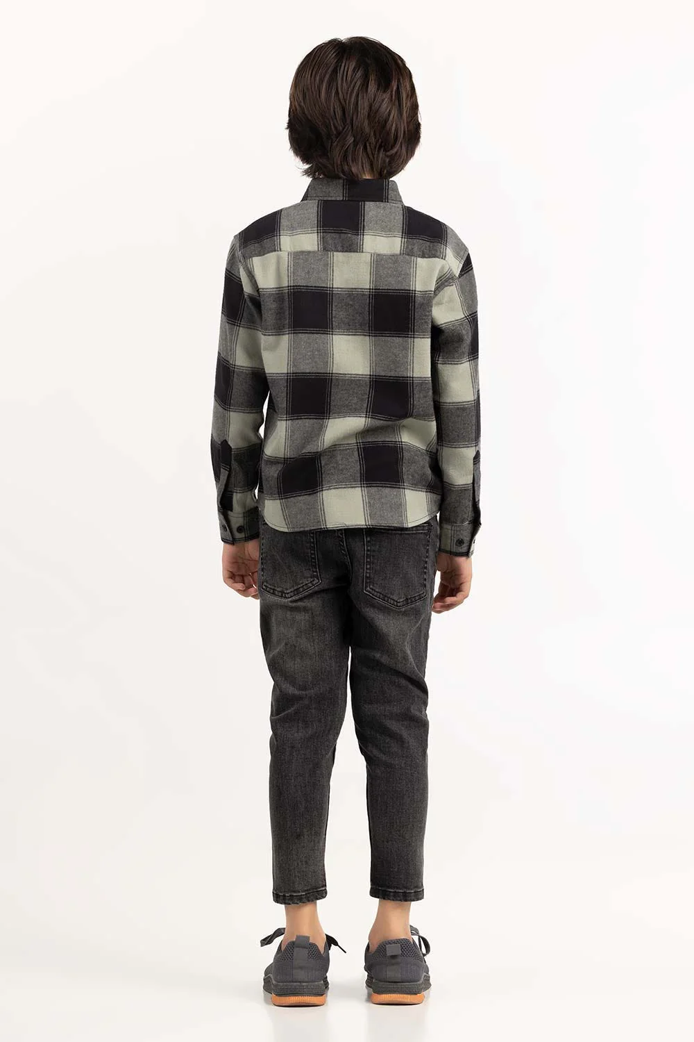 Toddler Boy Green And Black Casual Shirt - Image 3