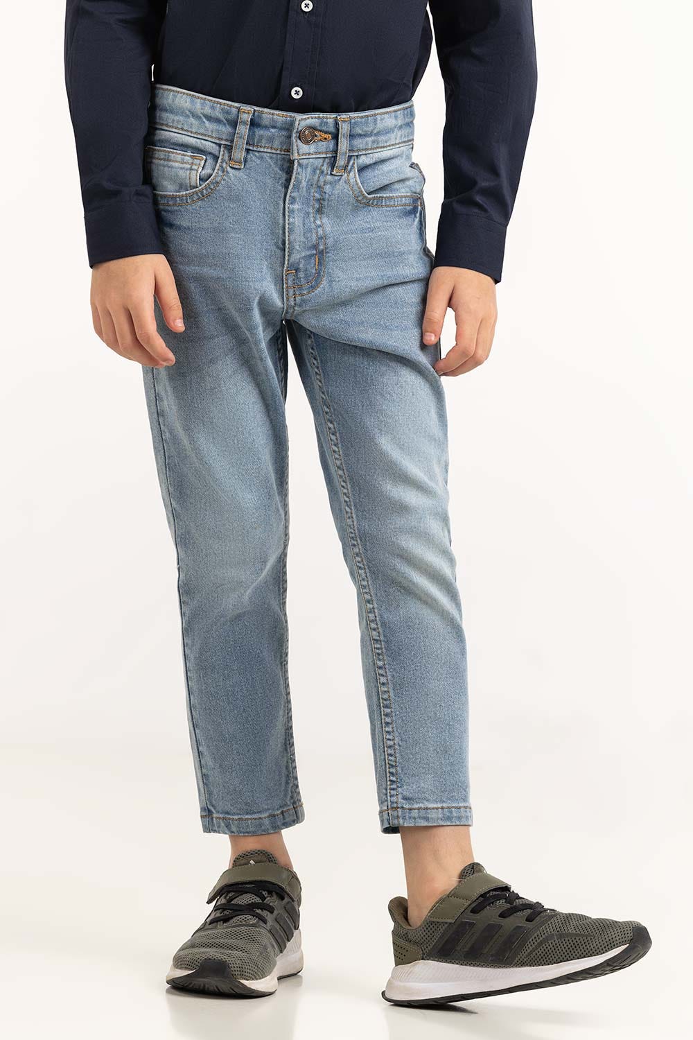 Toddler Boy Light Blue Jeans - Image 2