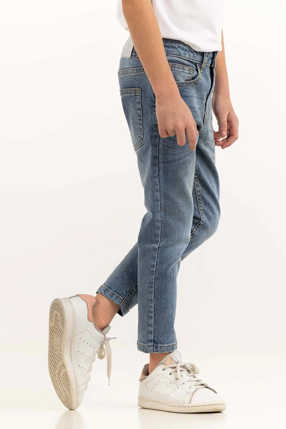 Toddler Boy Medium Blue Jeans - Image 6