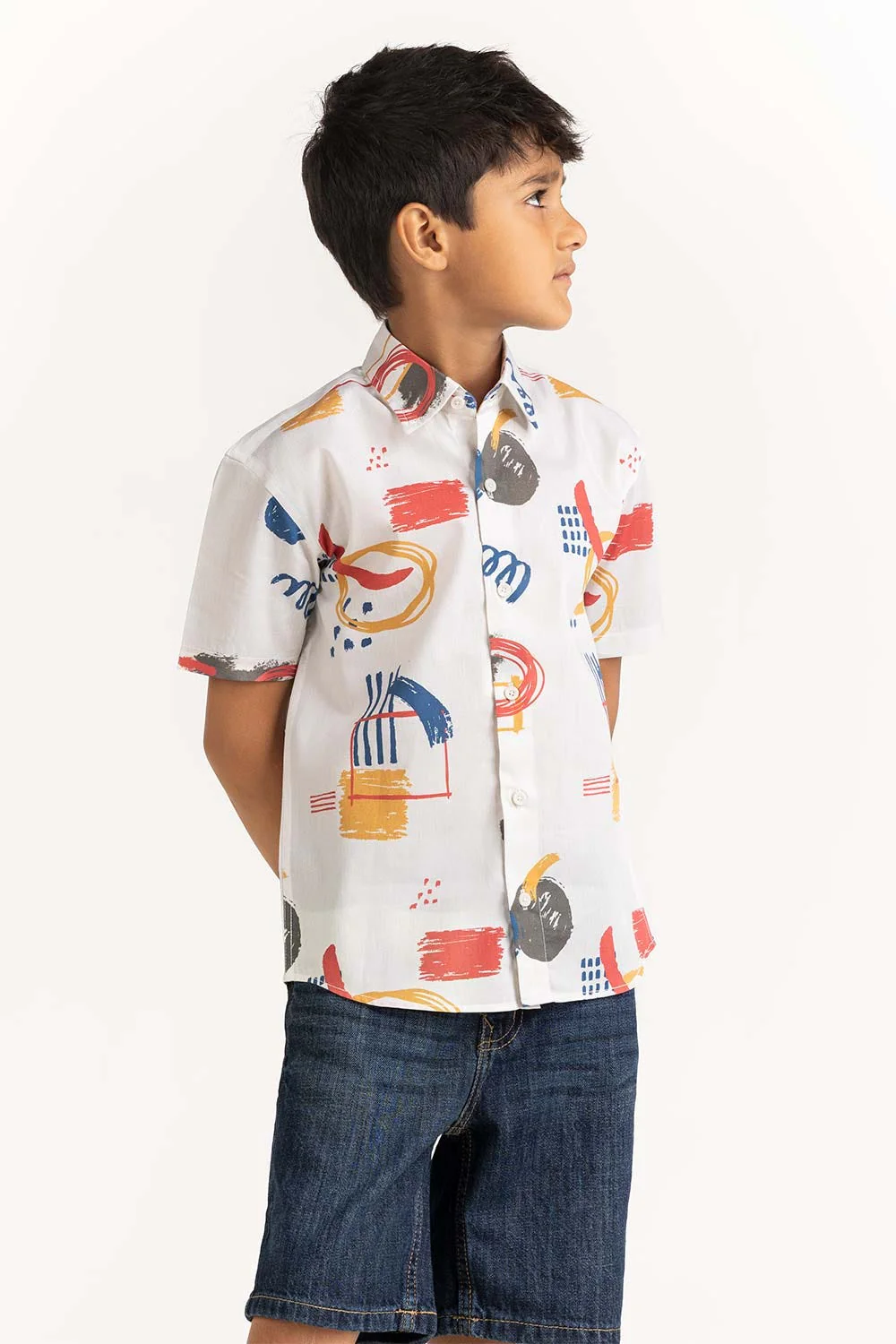 Toddler Boy Multi Printed Casual Shirt - Image 2