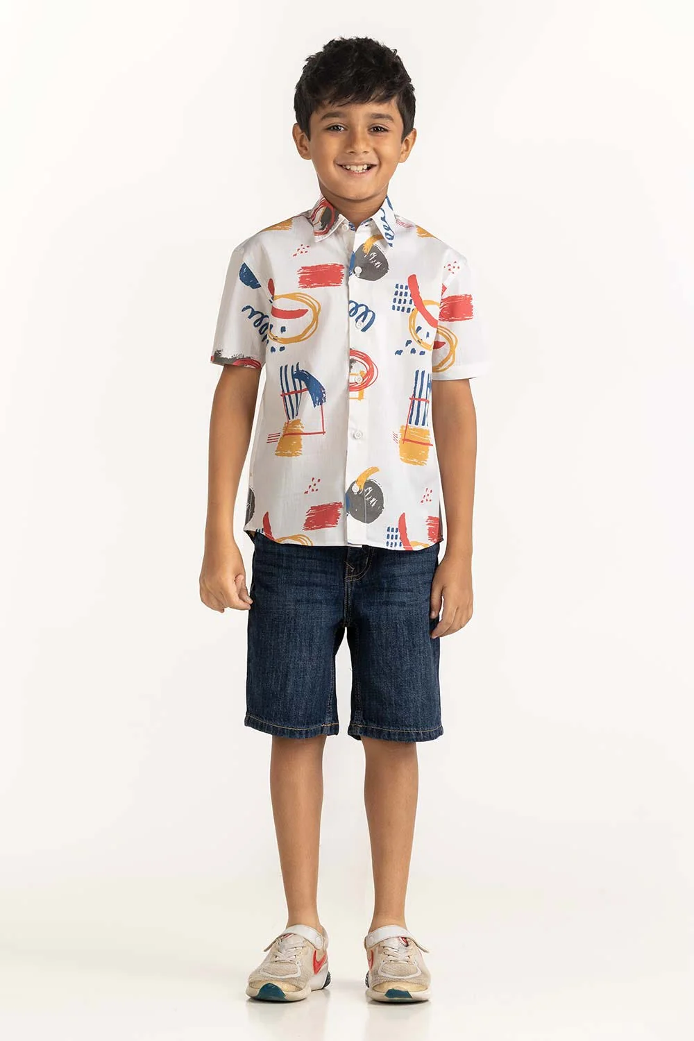 Toddler Boy Multi Printed Casual Shirt - Image 3