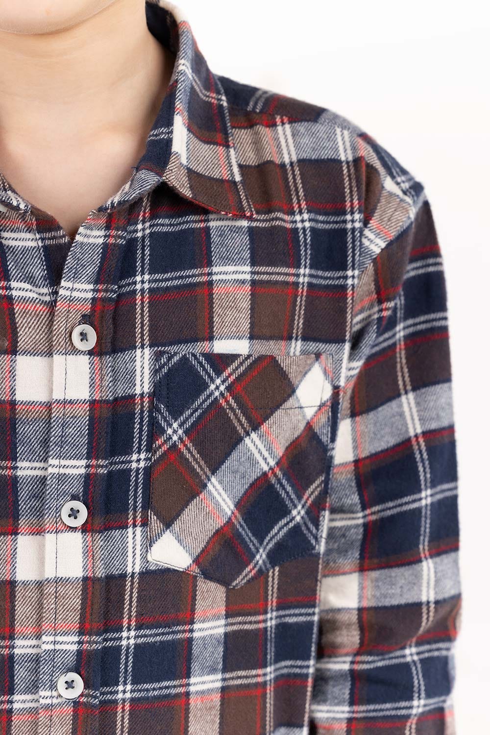 Toddler Boy Navy Casual Shirt - Image 4