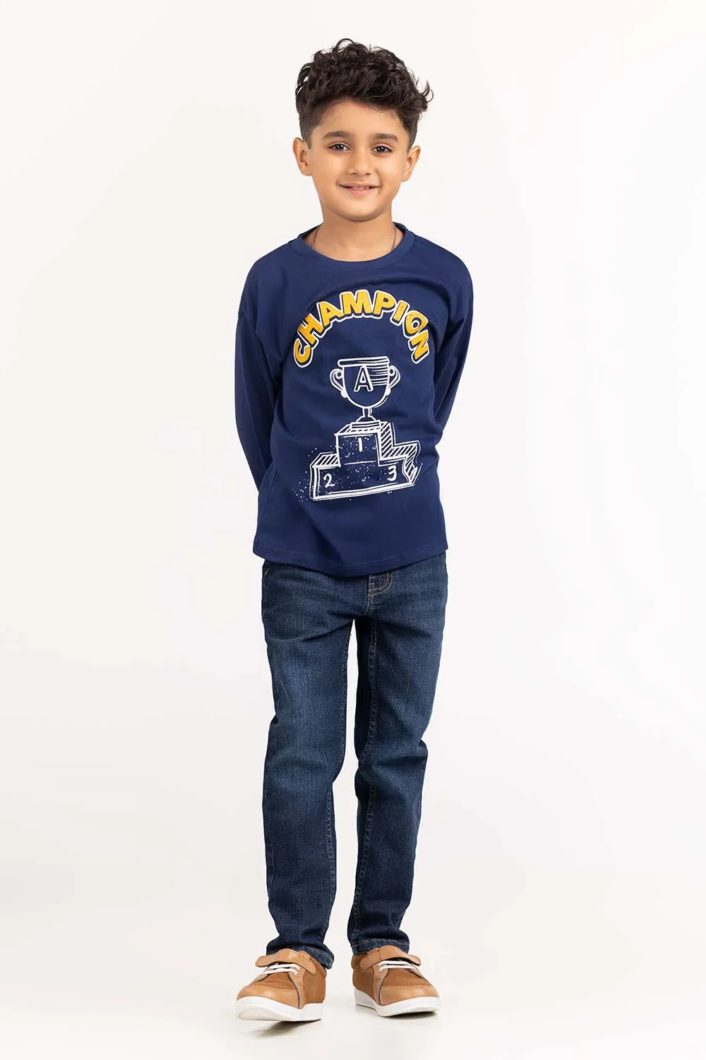 Toddler Boy Navy Knit - Image 5