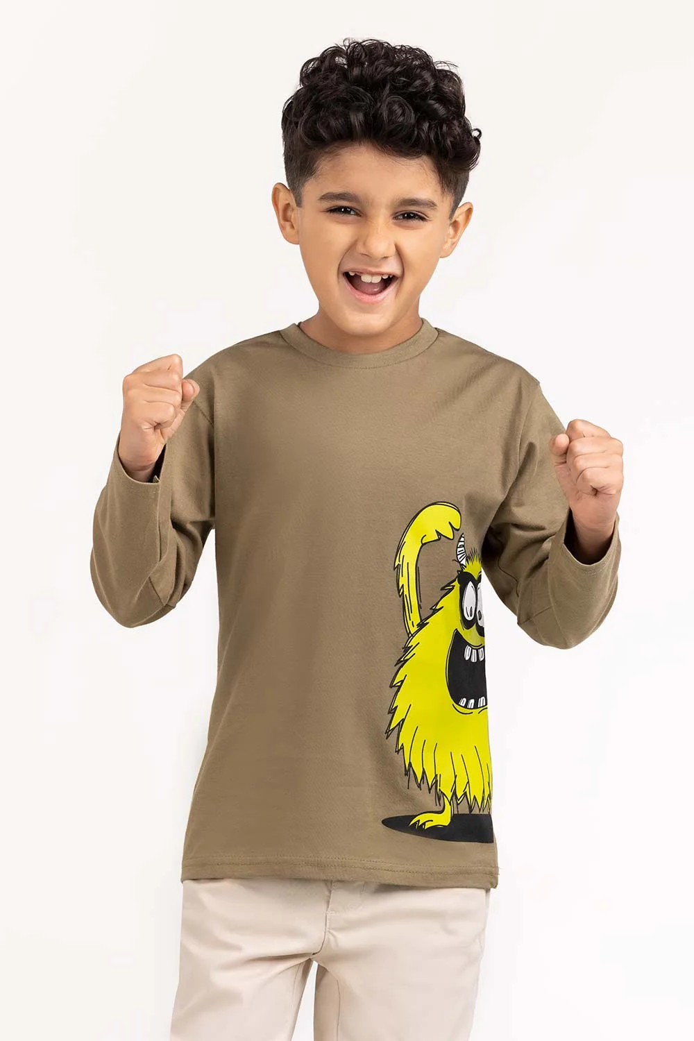 Toddler Boy Olive Knit - Image 2