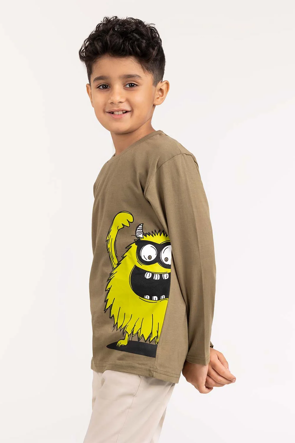 Toddler Boy Olive Knit - Image 3
