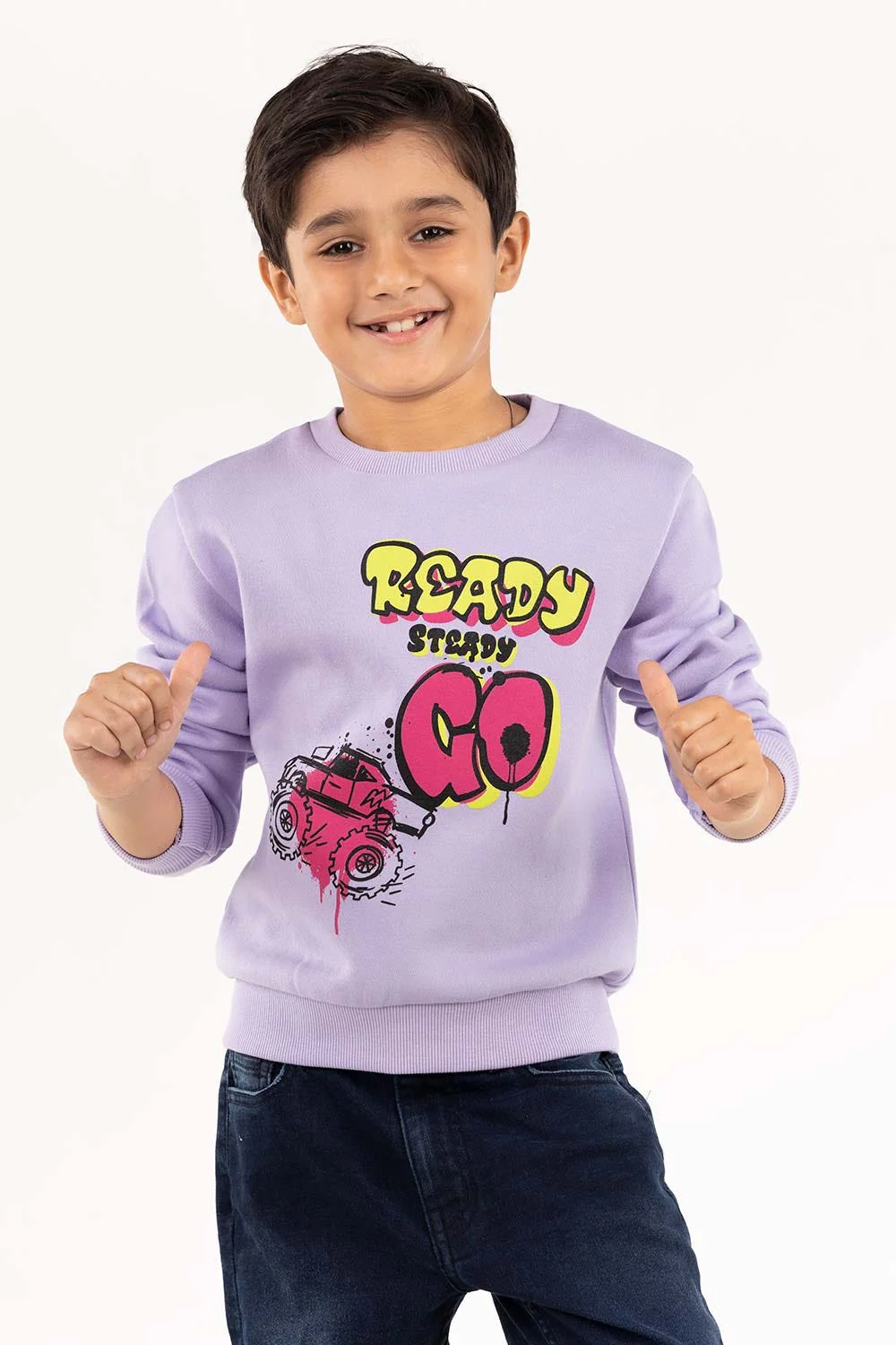 Toddler Boy Purple Sweatshirt - Image 2