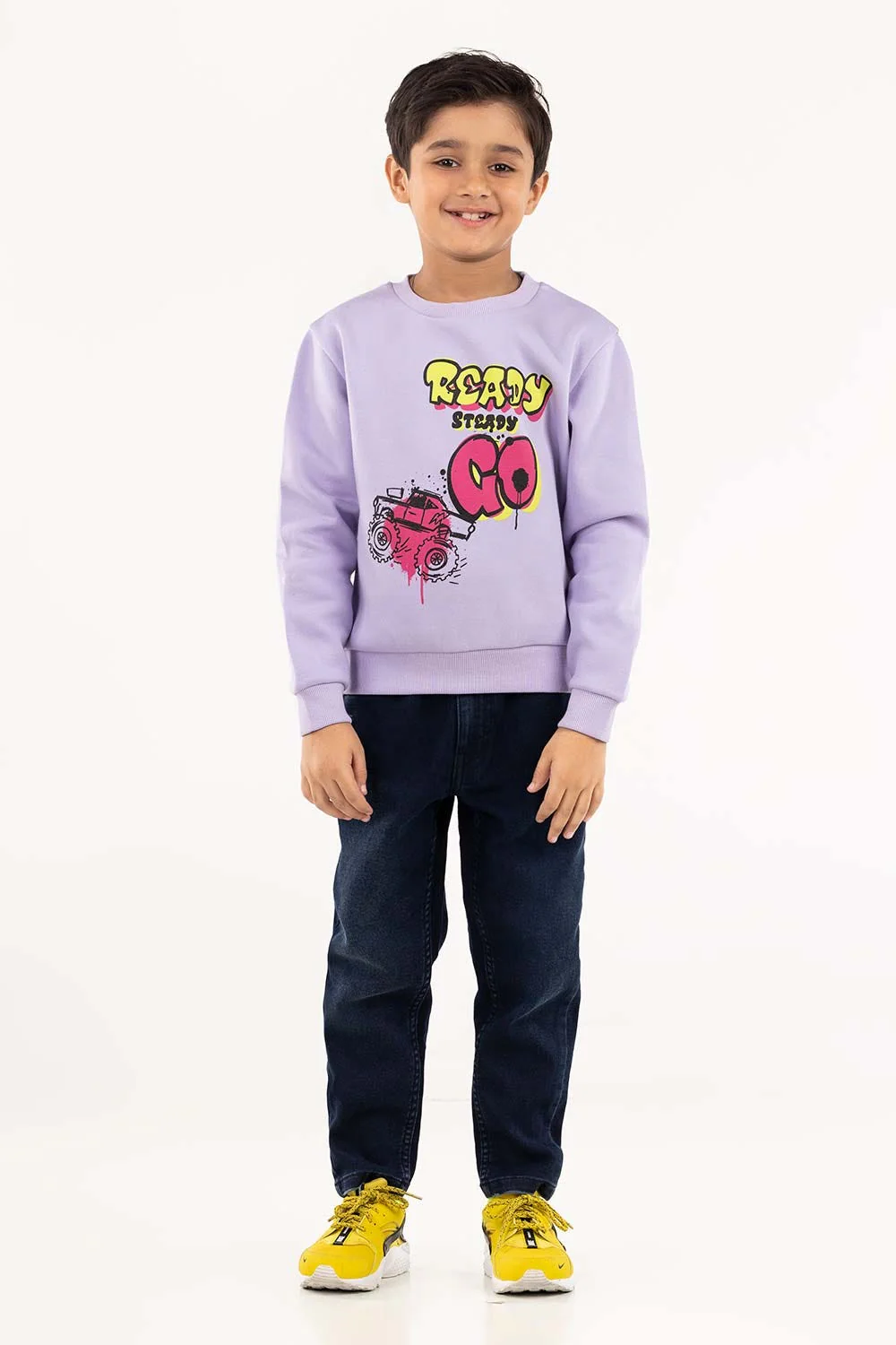 Toddler Boy Purple Sweatshirt - Image 4