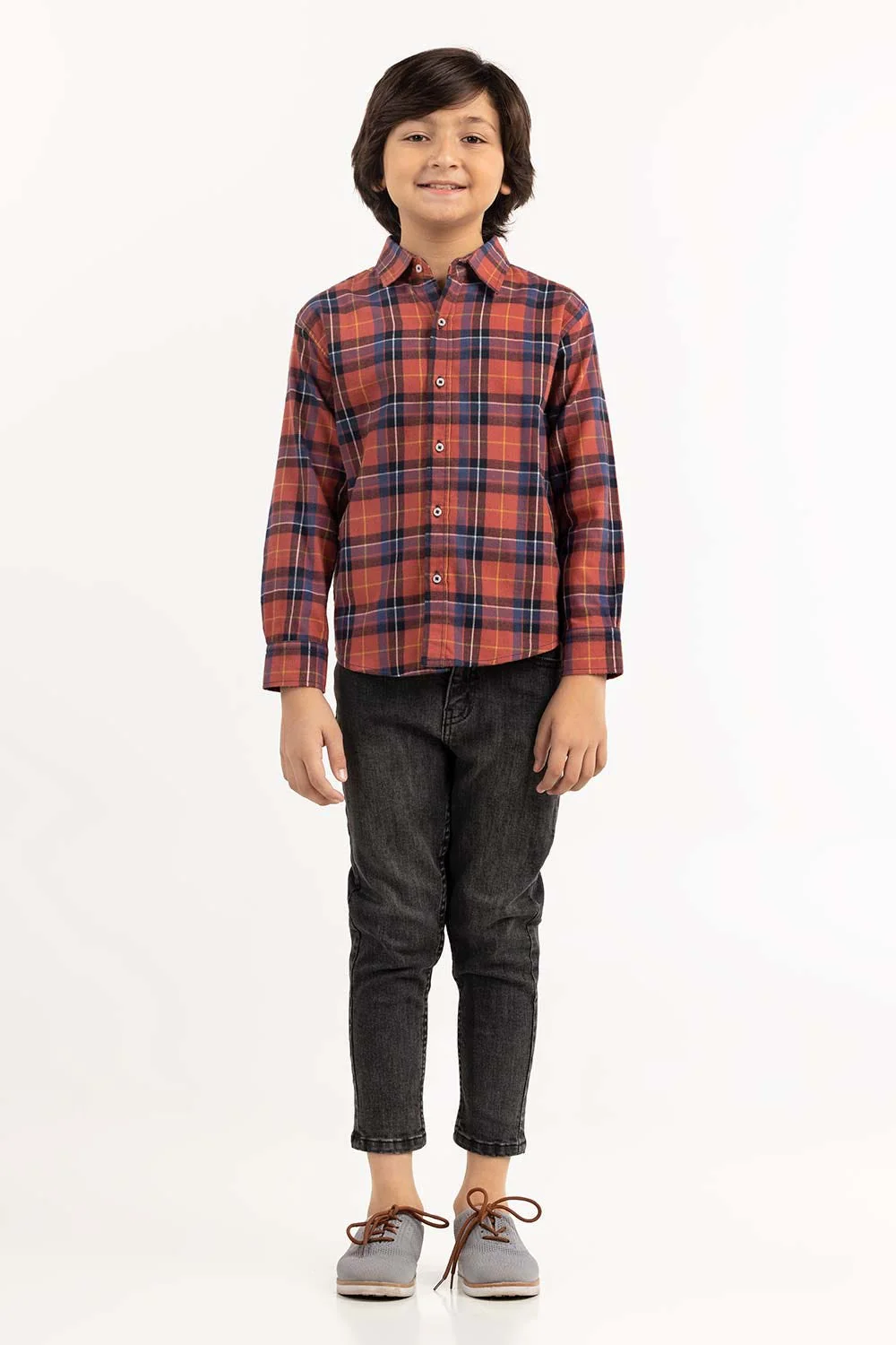 Toddler Boy Salmon Casual Shirt - Image 3