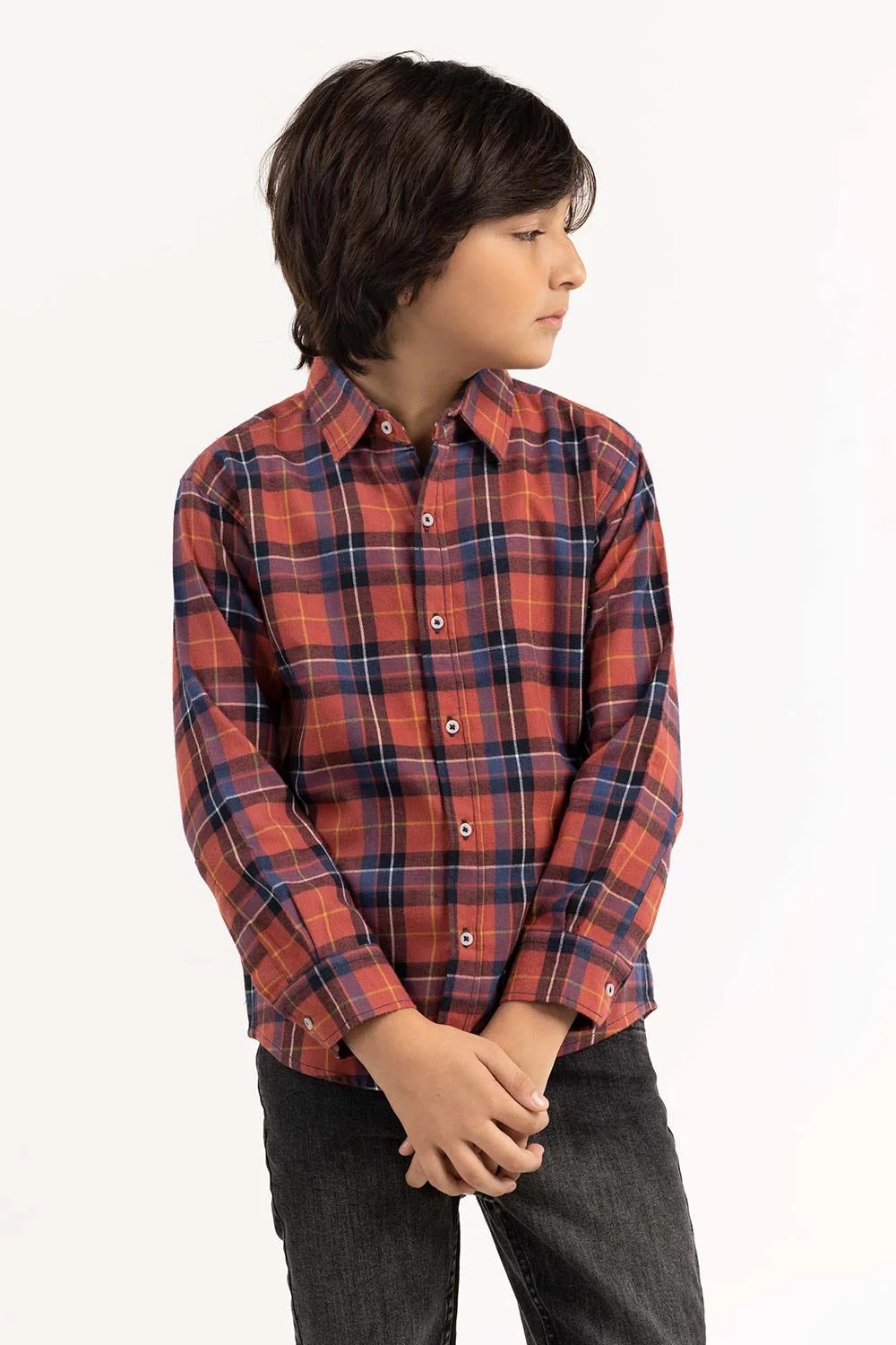 Toddler Boy Salmon Casual Shirt - Image 6