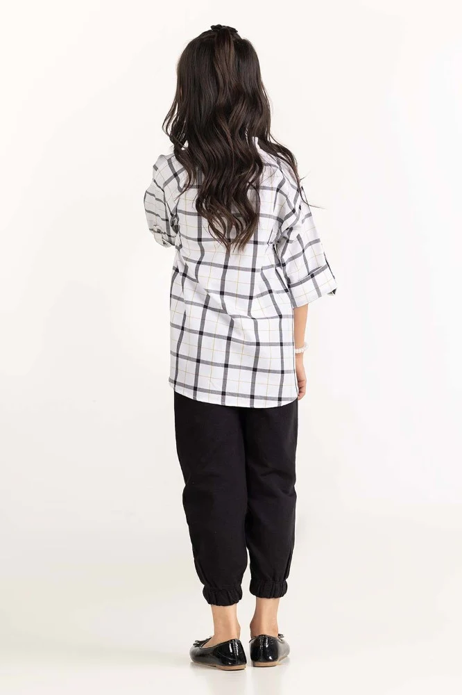 Toddler Girl Black and White Blouse - Image 6