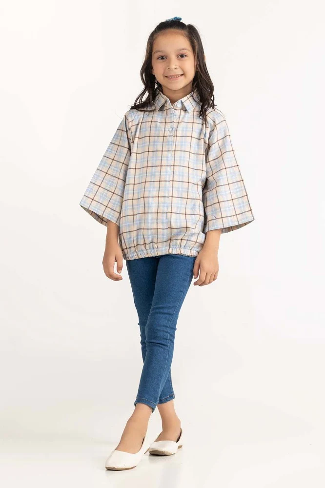 Toddler Girl Cream Blouse - Image 3
