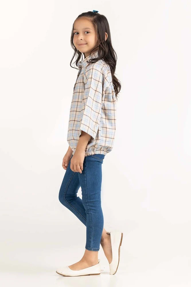 Toddler Girl Cream Blouse - Image 4