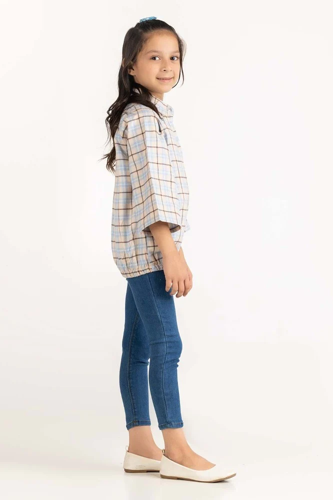 Toddler Girl Cream Blouse - Image 6