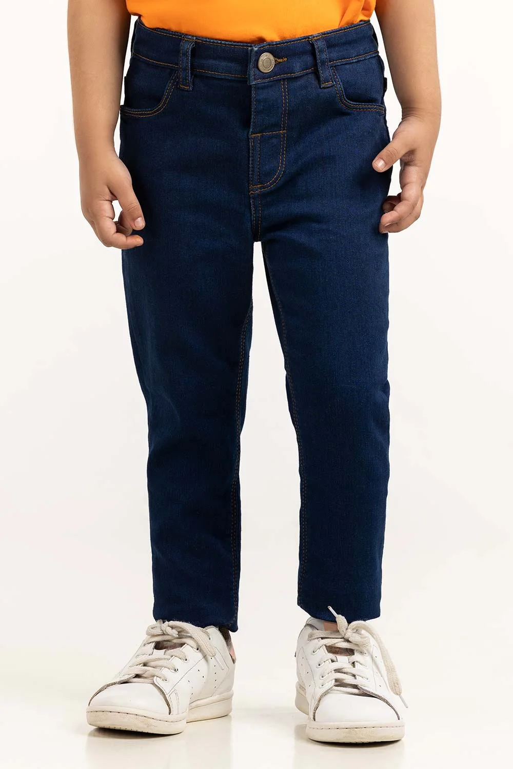 Toddler Girl Dark Blue Jeans - Image 6