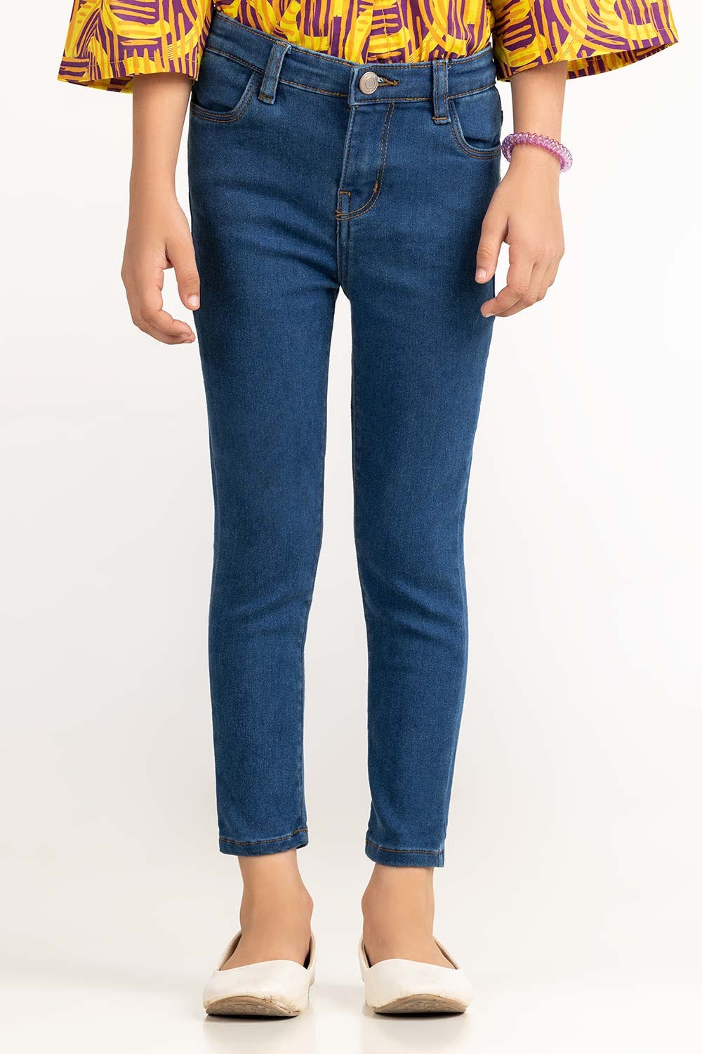 Toddler Girl Medium Blue Jeans - Image 2