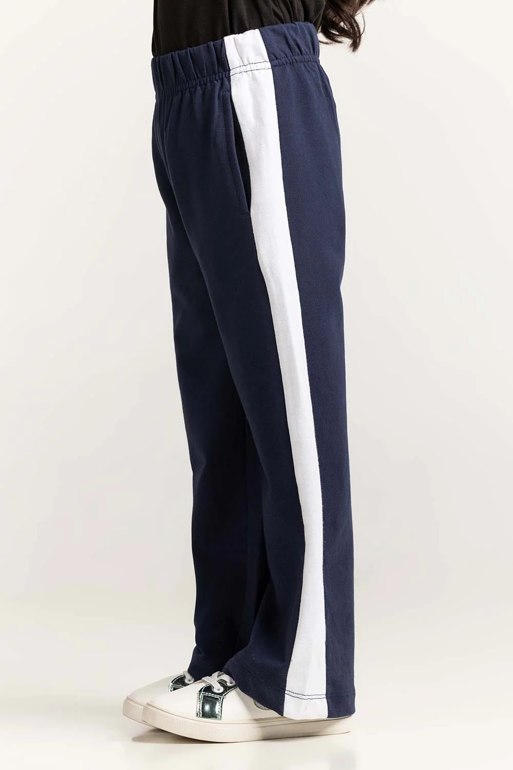 Toddler Girl Navy Blue Basic Trouser - Image 5