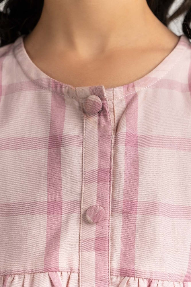 Toddler Girl Pink Basic Blouse - Image 6