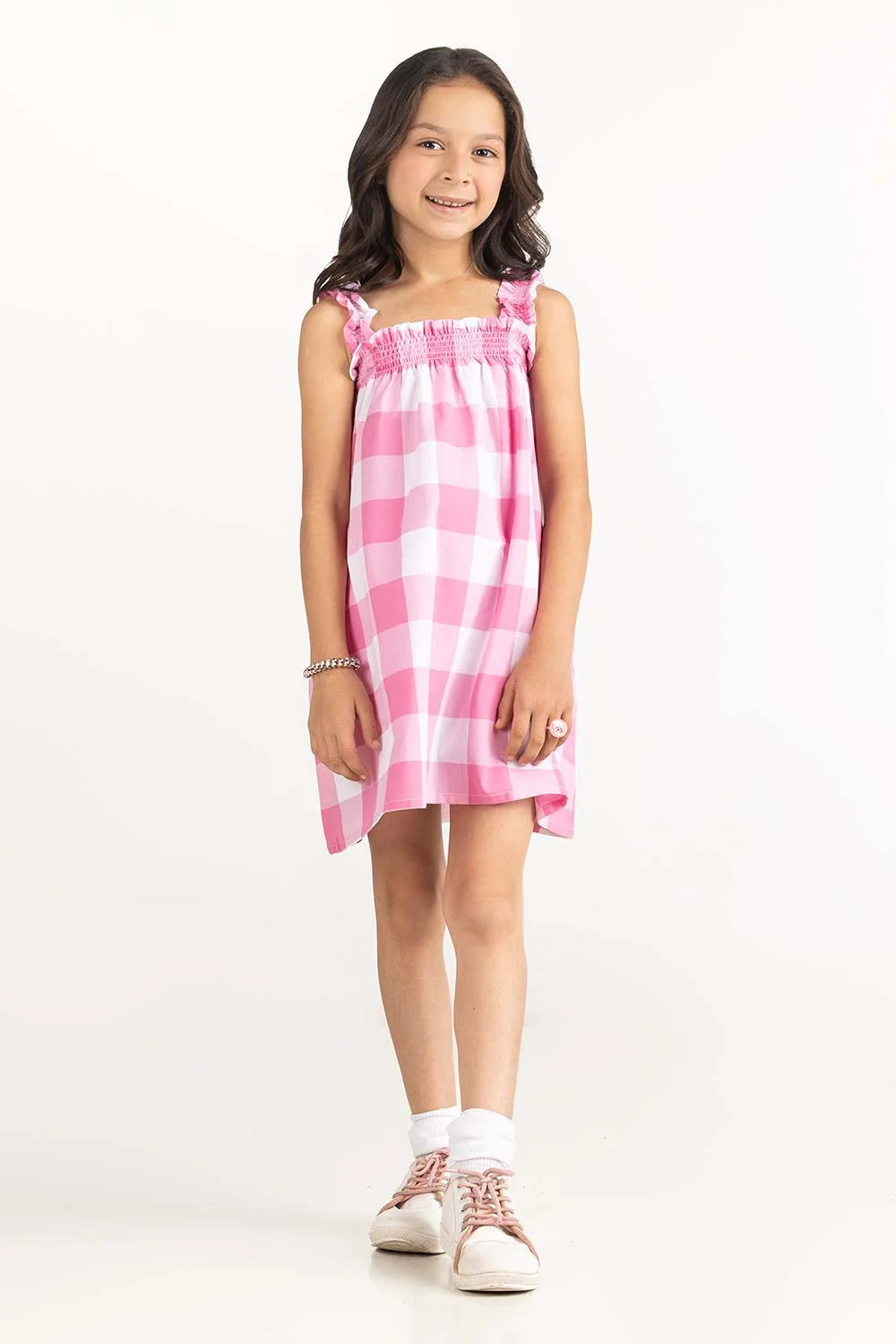 Toddler Girl Pink Dress - Image 3