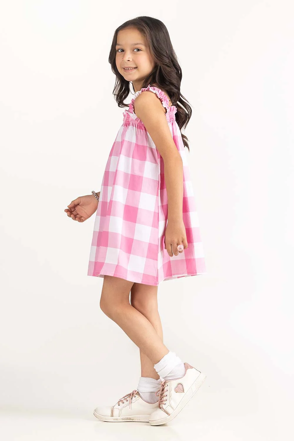 Toddler Girl Pink Dress - Image 4