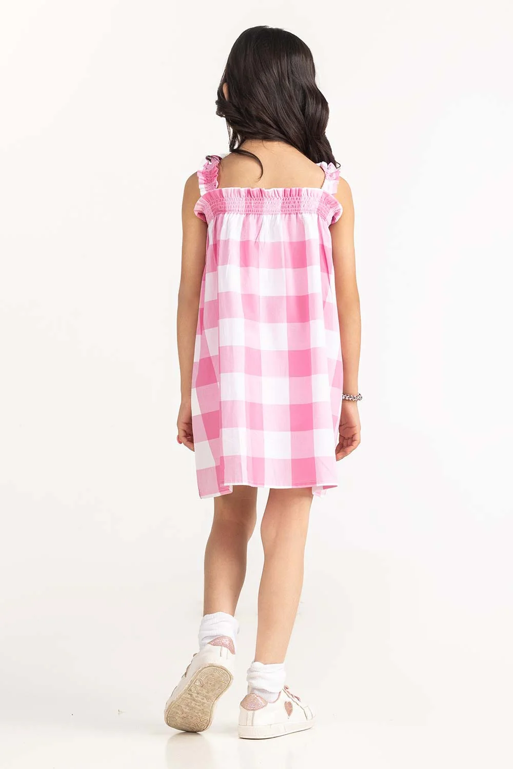 Toddler Girl Pink Dress - Image 5