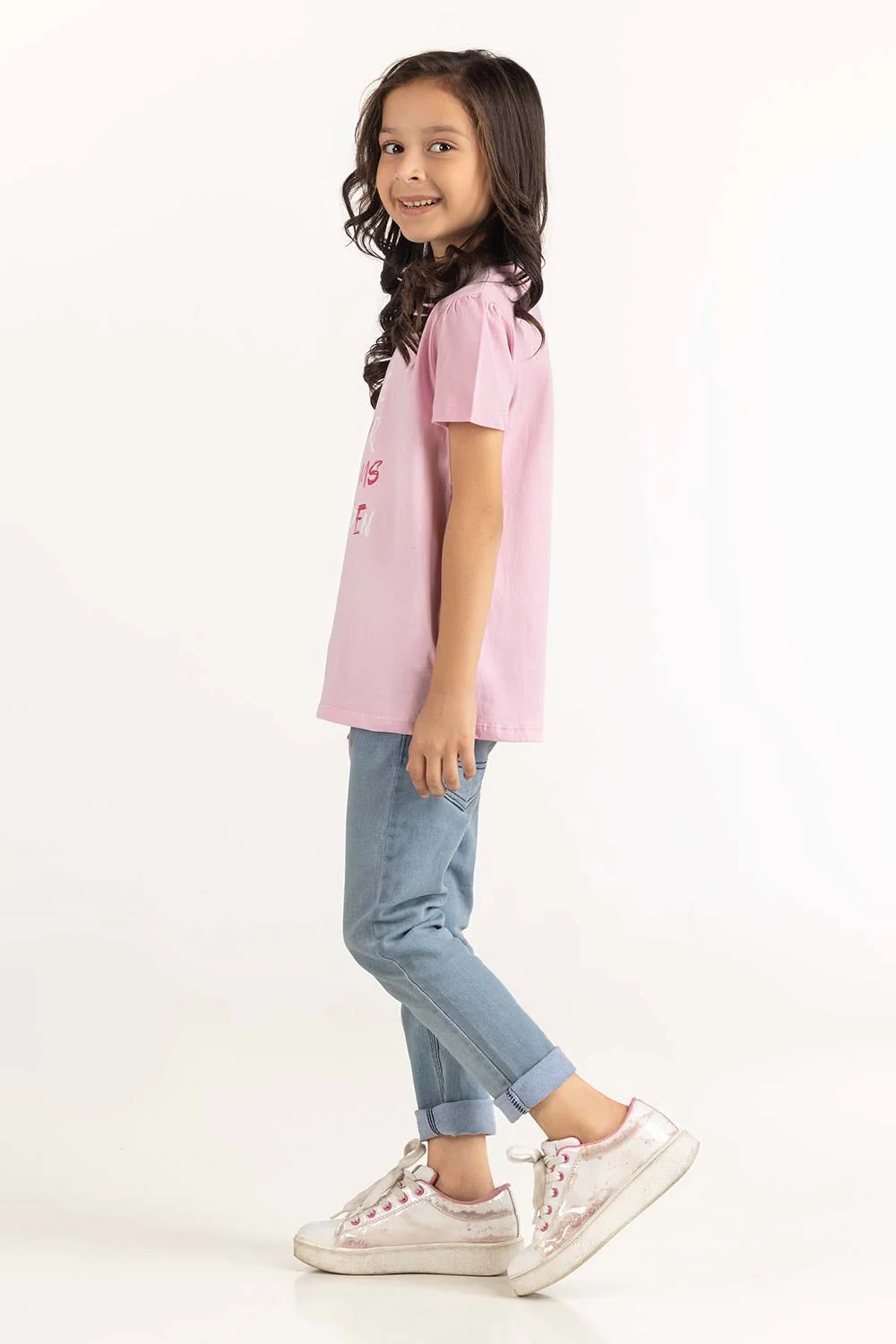 Toddler Girl Pink Lady Co-Ord Top - Image 4