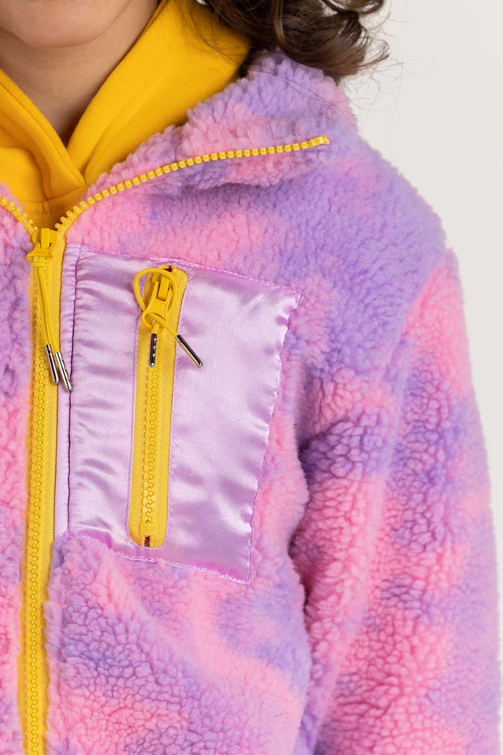 Toddler Girl Pink-Purple Jacket - Image 3