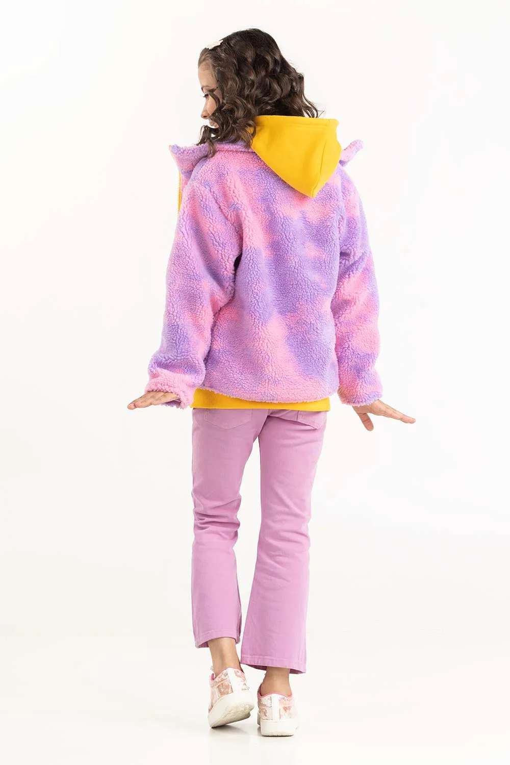 Toddler Girl Pink-Purple Jacket - Image 6