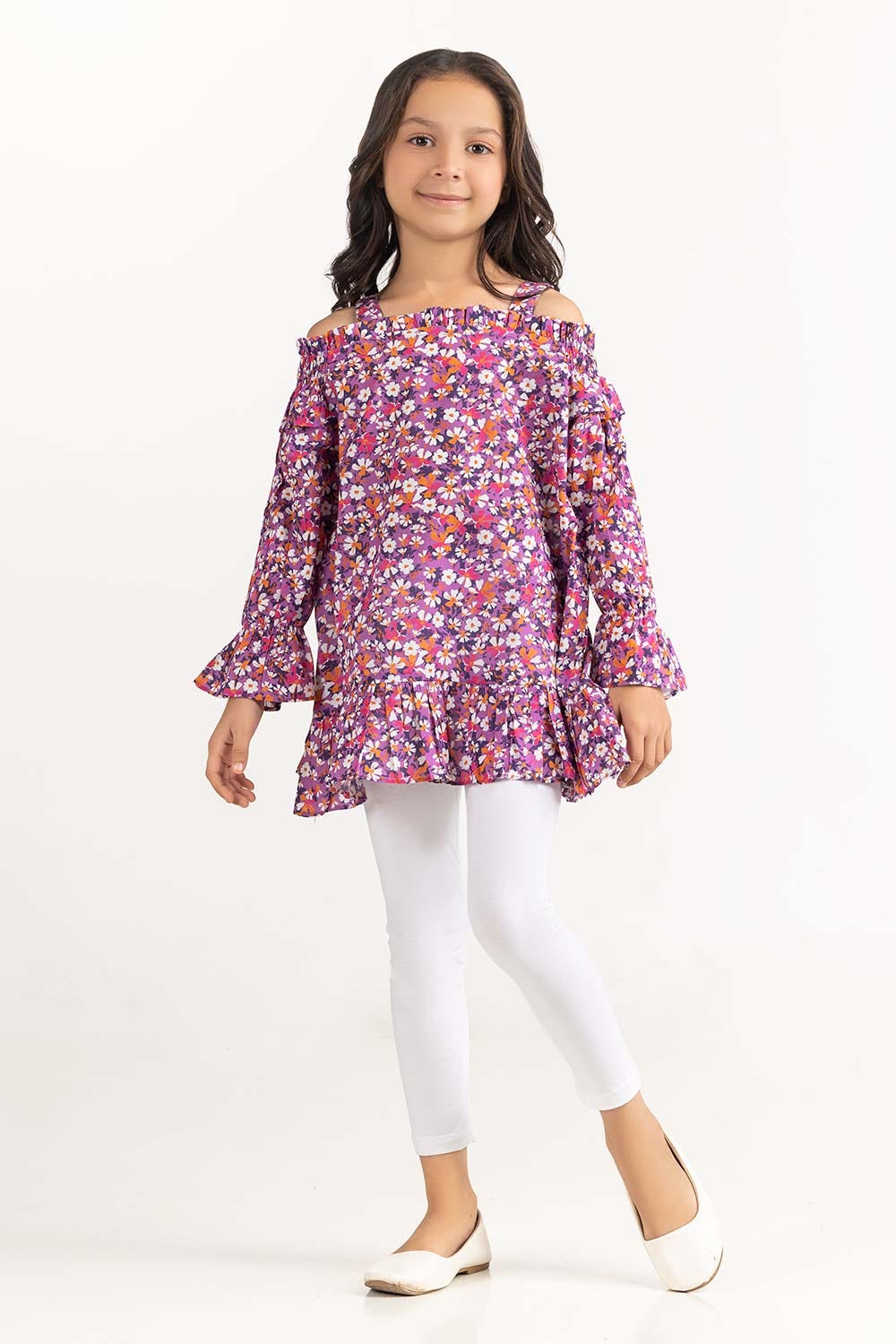 Toddler Girl Purple Blouse - Image 2