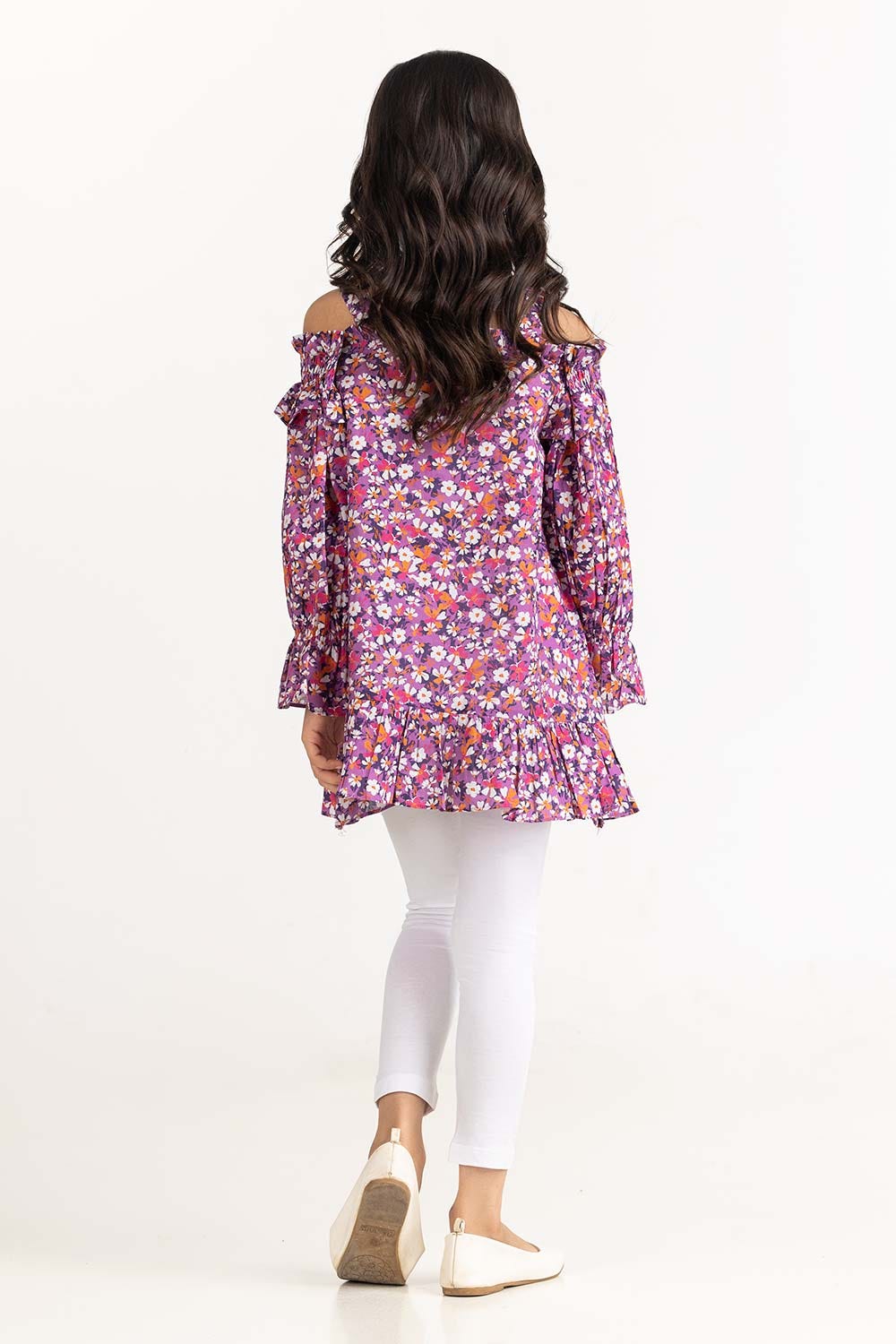 Toddler Girl Purple Blouse - Image 4