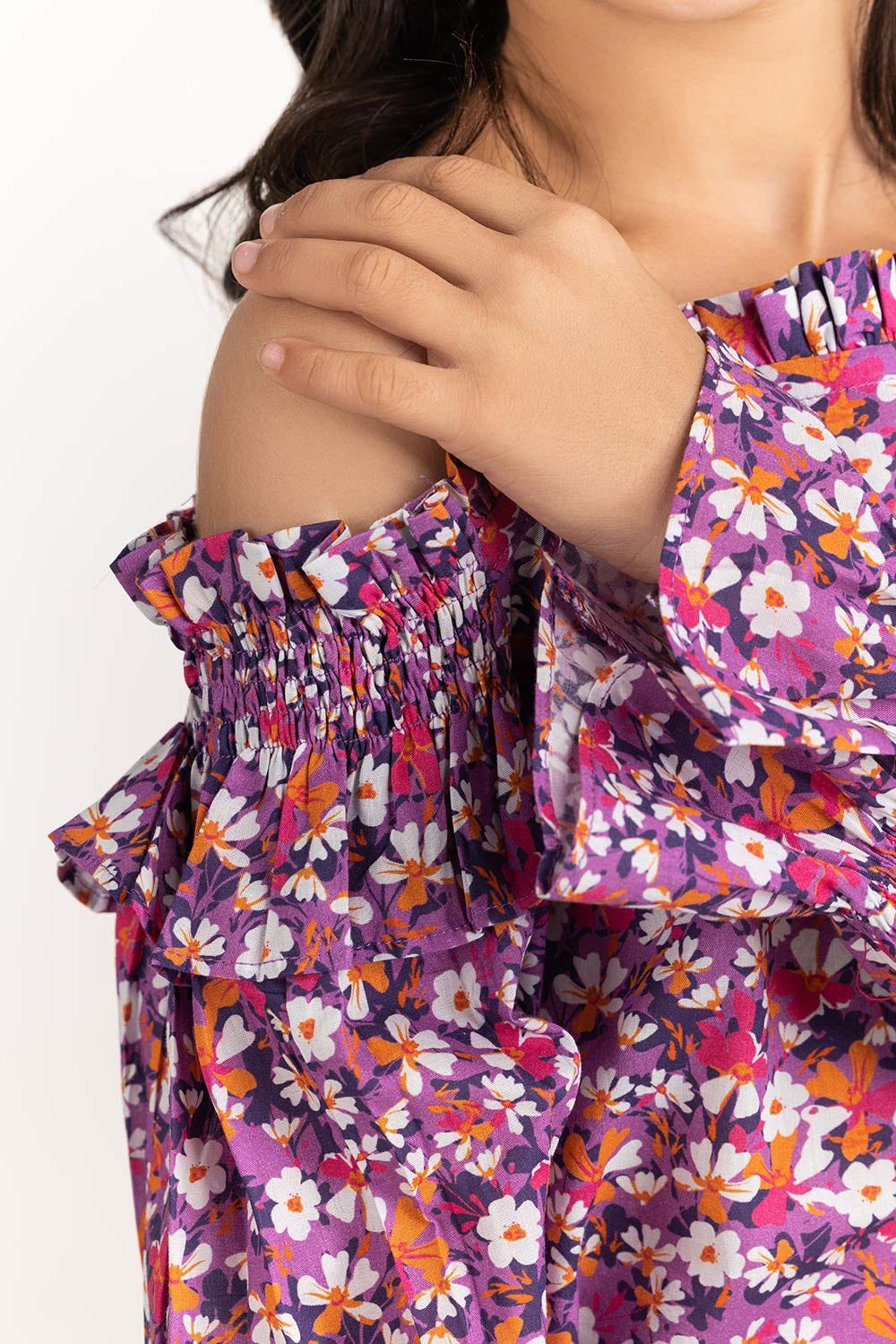 Toddler Girl Purple Blouse - Image 5
