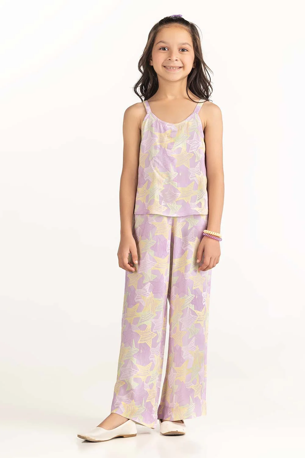 Toddler Girl Purple Jumpsuit - Image 3