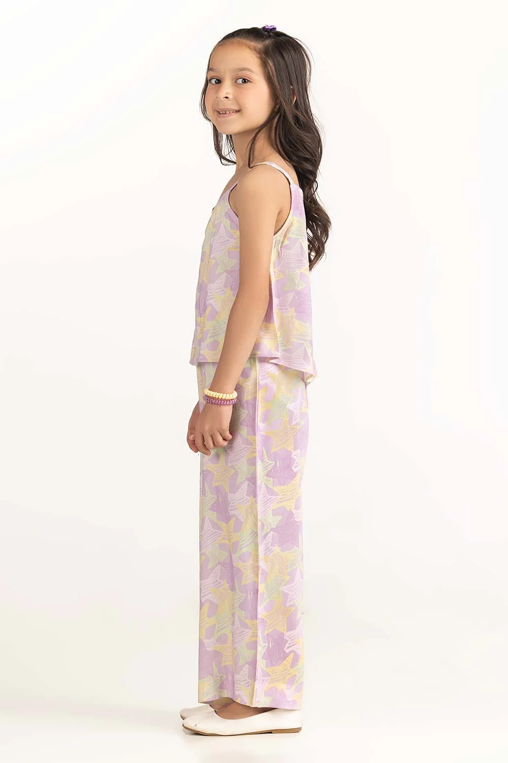 Toddler Girl Purple Jumpsuit - Image 4