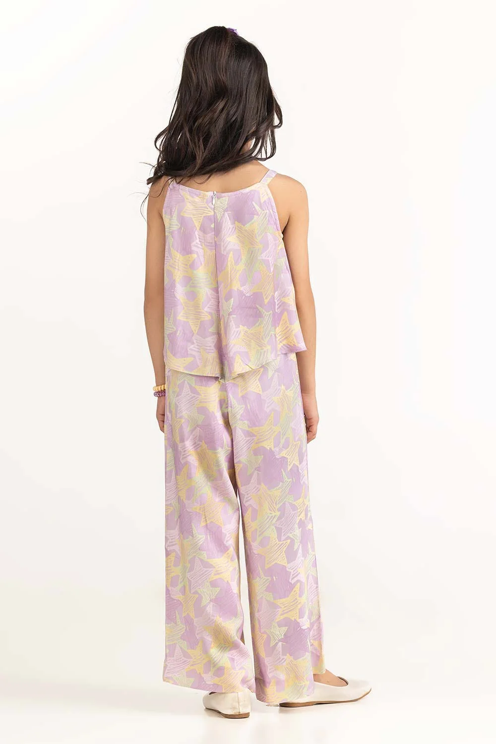 Toddler Girl Purple Jumpsuit - Image 5