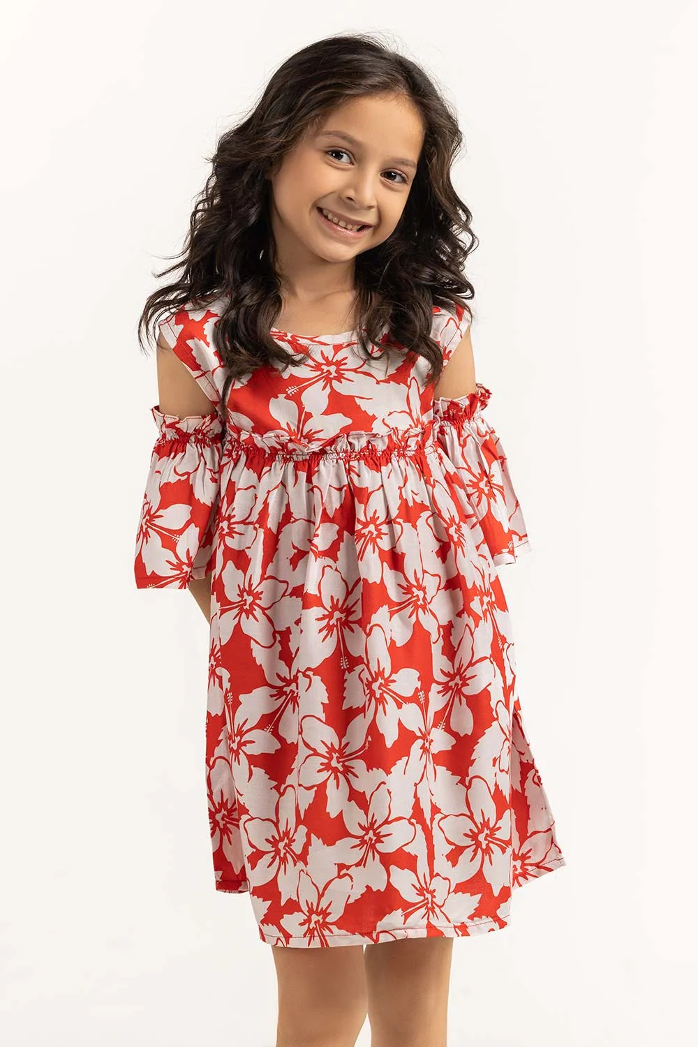 Toddler Girl Red Dress - Image 3