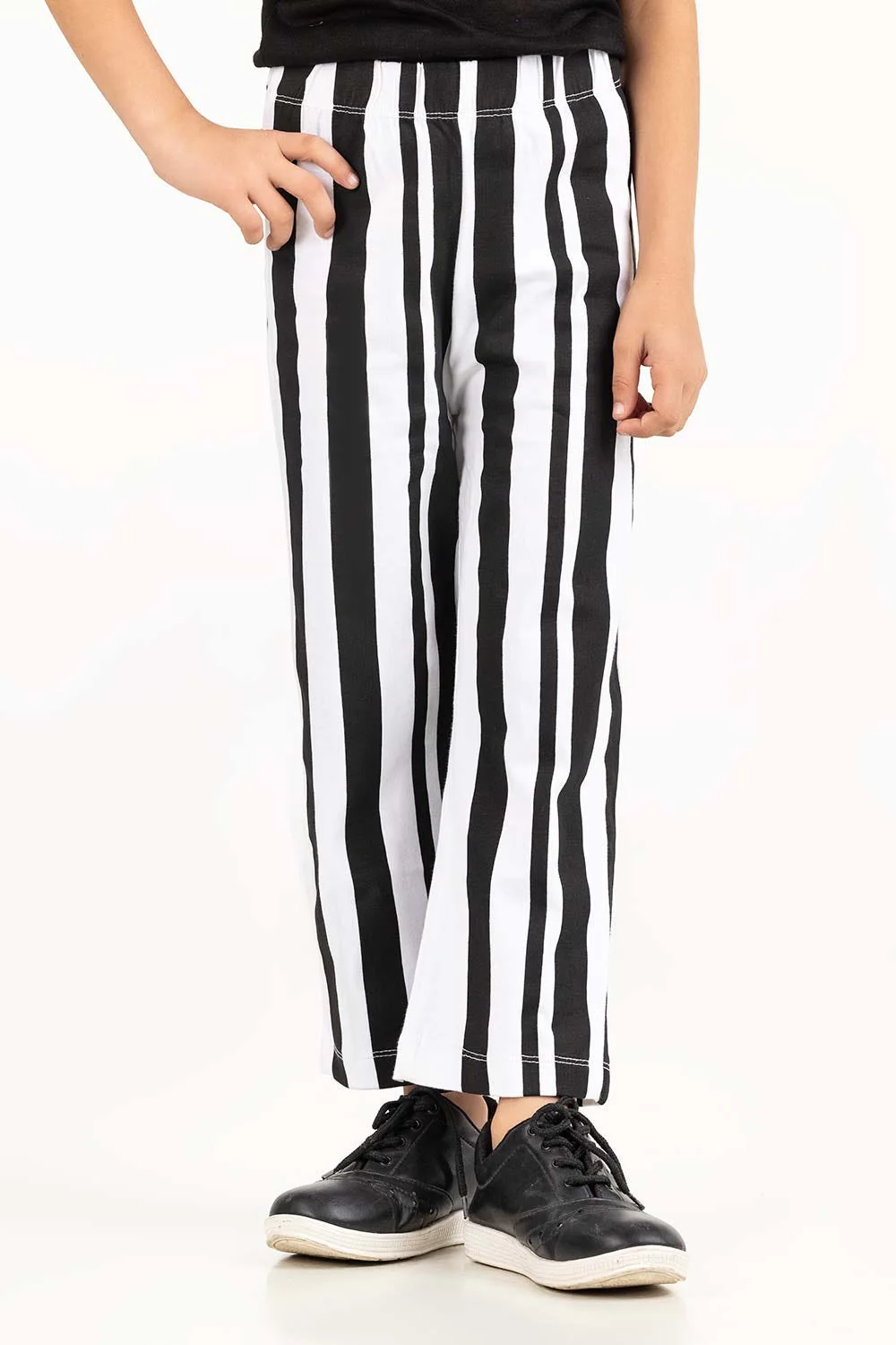 Toddler Girl White And Black Trouser - Image 6